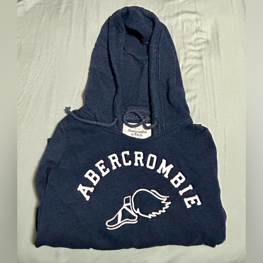 Abercrombie & Fitch Dark Blue/Grey Hoodie - Picture 4 of 6